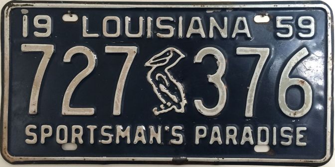 1959_Louisiana_license_plate